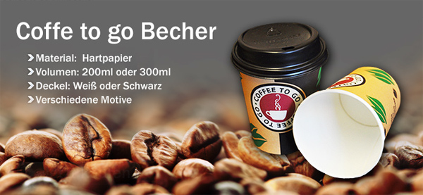 Coffee to go becher mit deckel