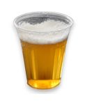 Bierbecher klar mit Schaumrand - 300ml