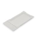 3000 Stk. Pappteller Eckig mit abriss 9 x 15 +3 cm