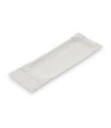 3000 Stk. Pappteller Eckig mit abriss 8 x 18 +3 cm