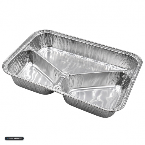 Alu Menüschale 3 geteilt - tief 960ml (R819-960G) - 100 Stk.