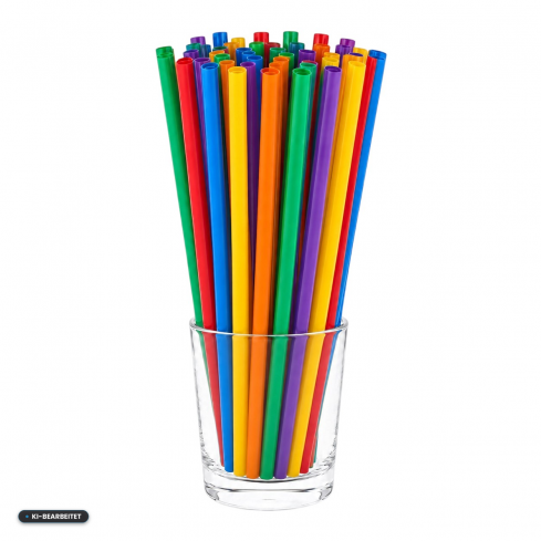 Jumbo-Trinkhalme, Mehrweg, Bunt 5000 Stk.