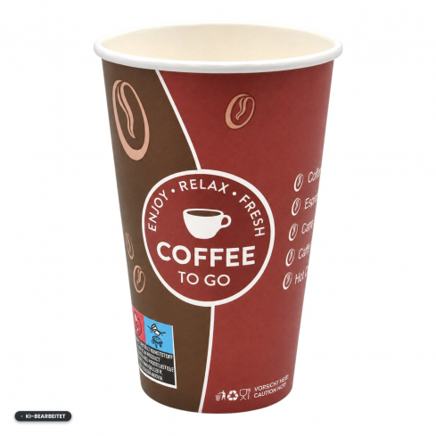 Coffee to Go Becher - 400ml - 1000 Stk.