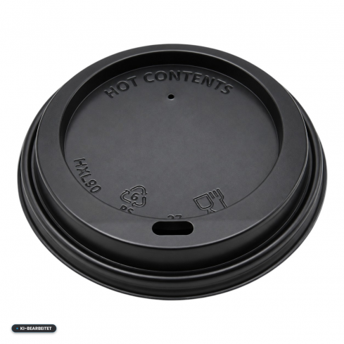 Deckel für Coffee To Go Becher schwarz - Ø 90mm - 1000 Stk.
