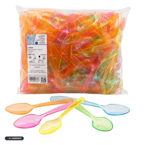 Eislöffel - 13cm - Bunt - 500 Stk.