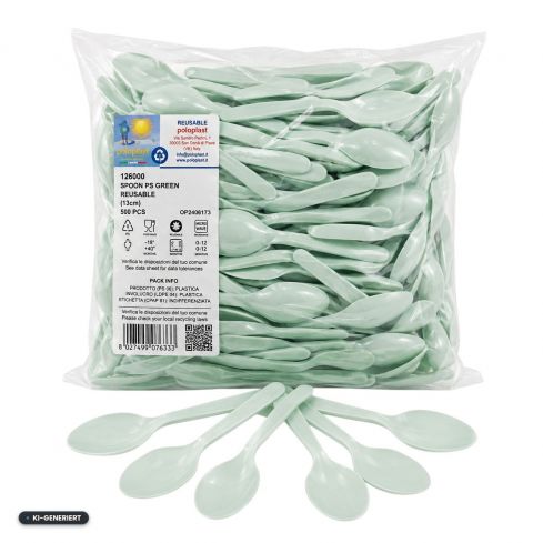 Eislöffel - 13cm - grün - 500 Stk.