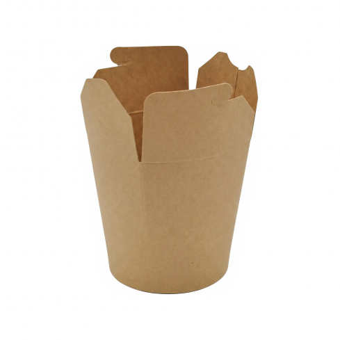 Food Box 16oz braun Snackbox klein aus Kraftpapier offen biologisch abbaubar
