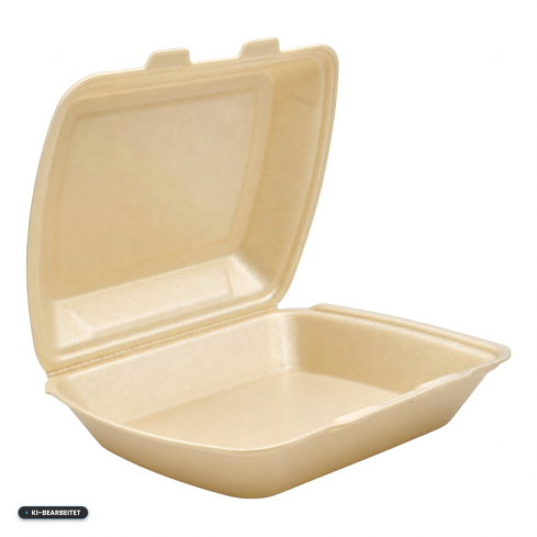 Menübox ungeteilt XPS, cream 200 Stk.