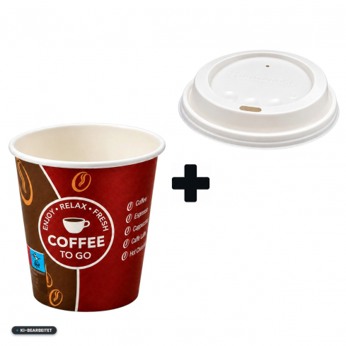 SPARSET -1000 stk. Coffee to Go Becher 200ml