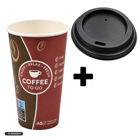 SPARSET -1000 Stk. Coffee to Go Becher 400ml