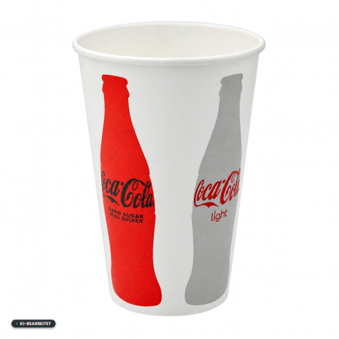 Trinkbecher 400ml Pappe "Coca Cola" 1000 Stk.
